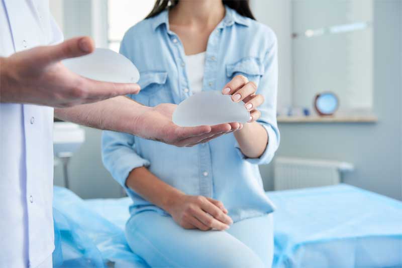 Implantes a utilizar en una mamoplastia de aumento